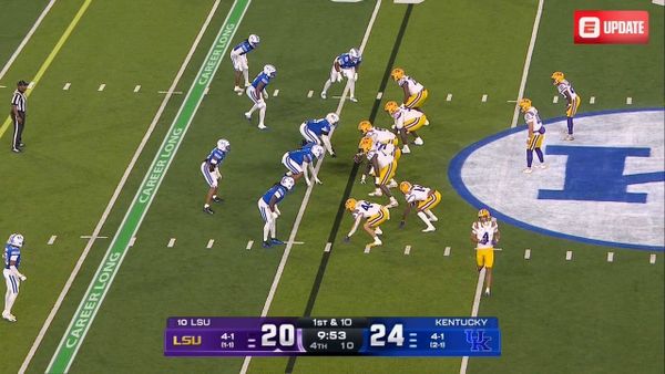 VIDEO: LSU’s double pass, as receiver Jackson Harris throws 41 yards to Roman Mothershed for a 27-24 fourth-quarter lead