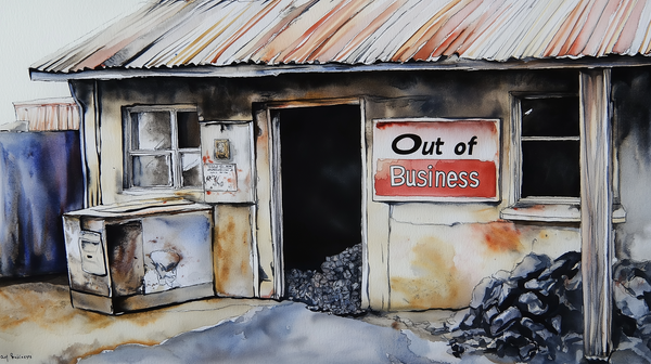 A coal vendor, out of business.