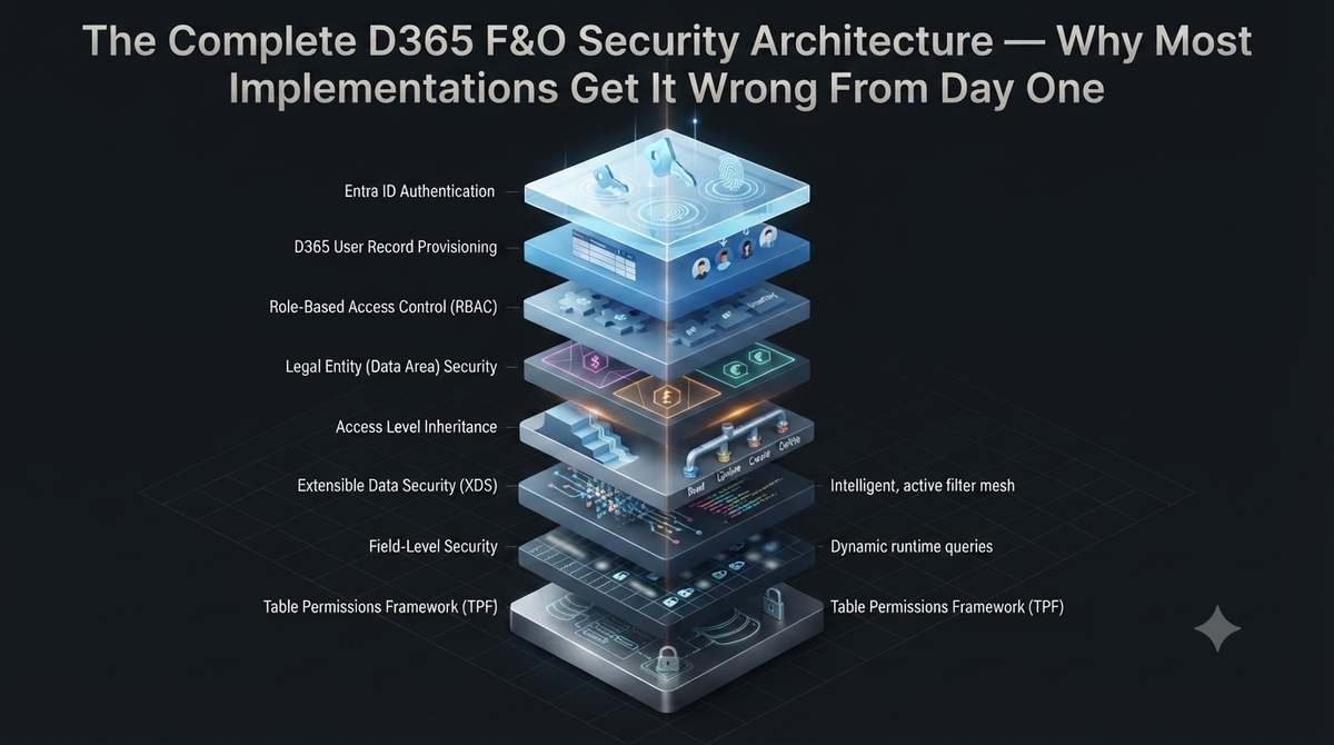 The Complete D365 F&O Security Architecture — Why Most Implementations Get It Wrong From Day One