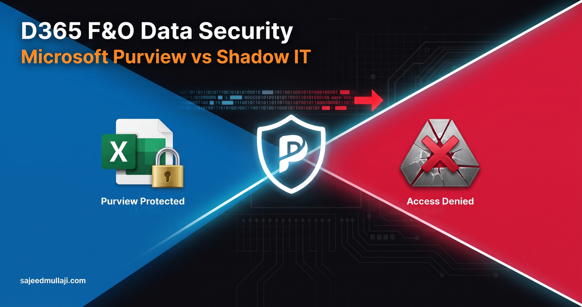 Secure D365 F&O Data Exports — Microsoft Purview Encryption vs Google Drive