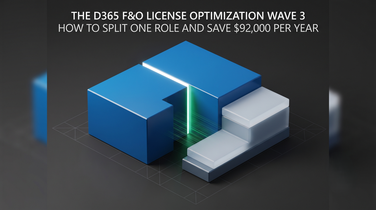 The D365 F&O License Optimization Wave 3 — How to Split One Role and Save $92,000 Per Year
