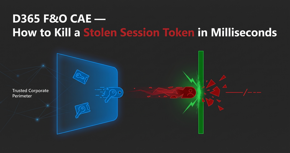 D365 F&O CAE — How to Kill a Stolen Session Token in Milliseconds