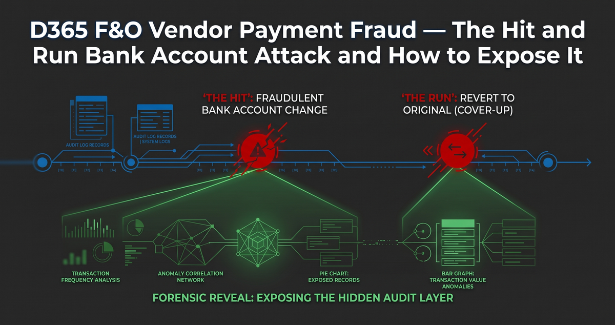 D365 F&O Vendor Payment Fraud — The Hit and Run Bank Account Attack and How to Expose It