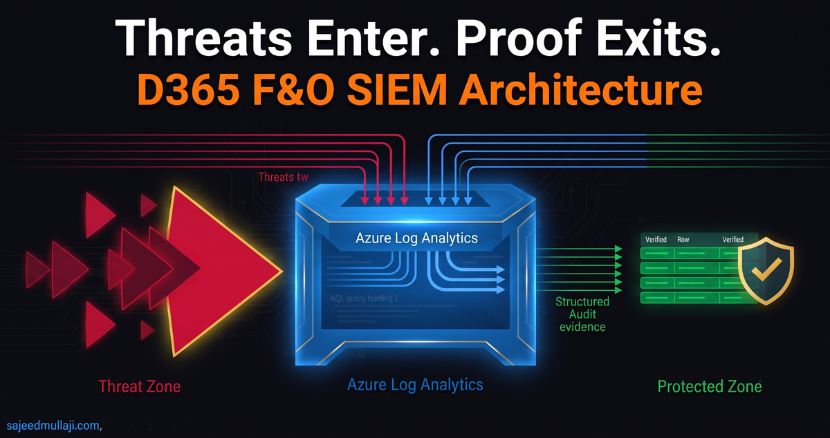 D365 F&O SIEM Live — Threats Detected in Real Time with Azure Log Analytics and KQL