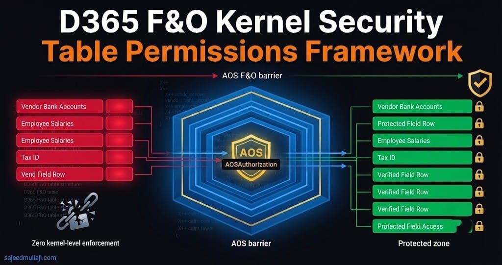Architectural Masterclass: Mastering the D365 F&O Table Permissions Framework (TPF) for Kernel-Level Security