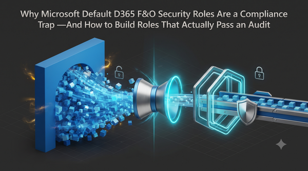 Why Microsoft Default D365 F&O Security Roles Are a Compliance Trap — And How to Build Roles That Actually Pass an Audit