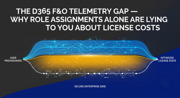 The D365 F&O Telemetry Gap — Why Role Assignments Alone Are Lying to You About License Costs