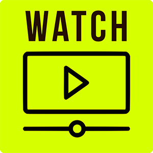 An icon that shows the word "Watch" above a box with a play arrow button in it. Below the box is a representation of a video progress bar.