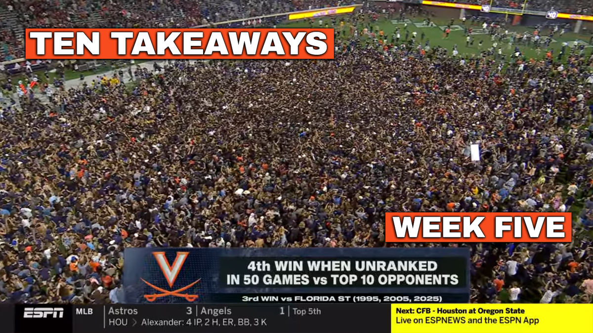 Ten Takeaways: Week Five