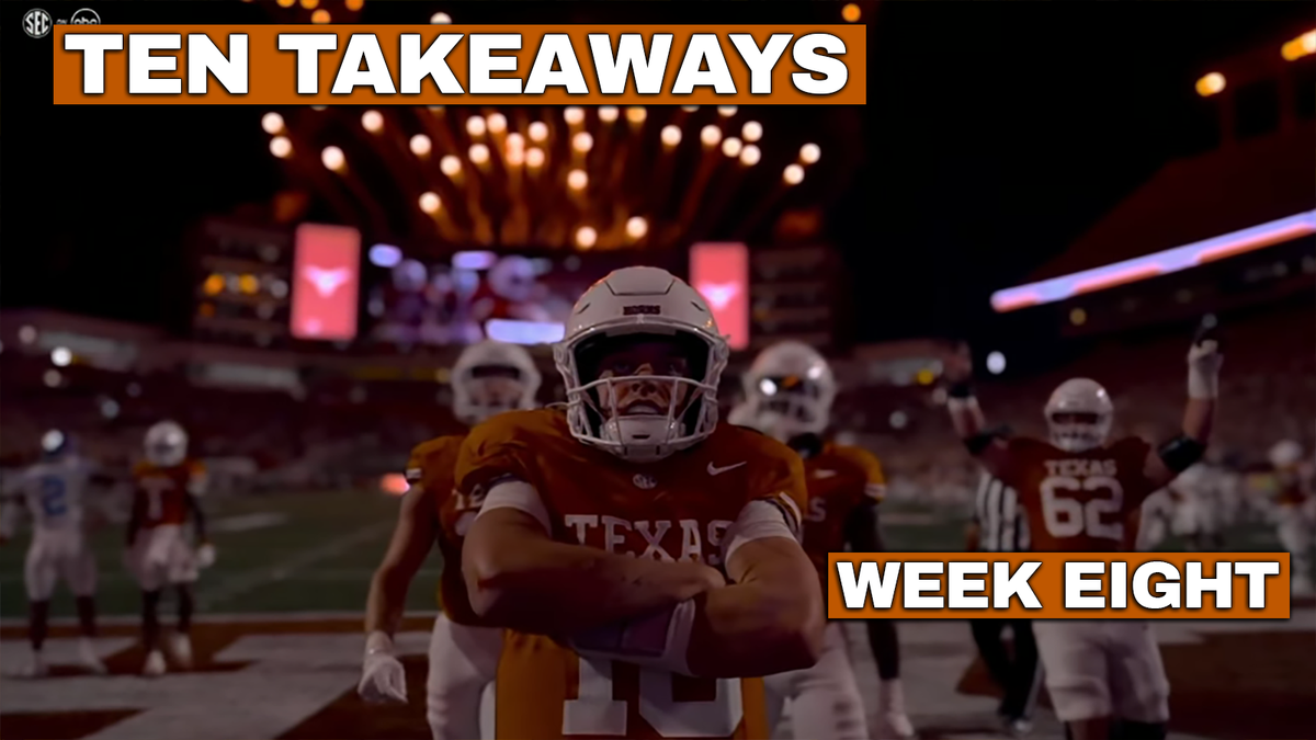 Ten Takeaways: Week Eight