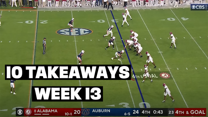 10 Takeaways: Week 13