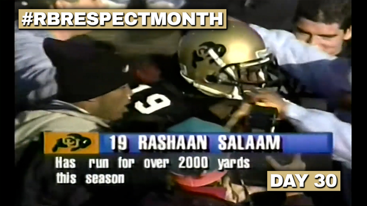 RB Respect Month Vol. 3, Day 30: Rashaan Salaam runs to the Heisman (1994)
