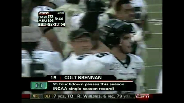 Video: Every touchdown Colt Brennan threw in 2006