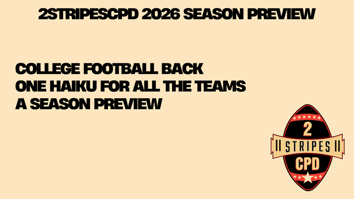 Previewing the 2026 college football season with haikus for every team