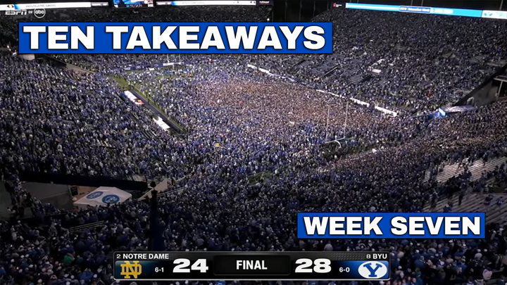 Ten Takeaways: Week Seven