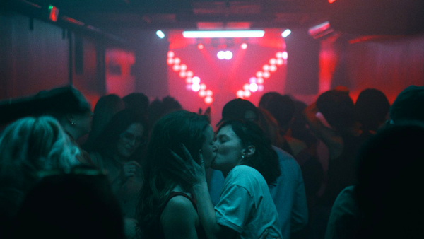 Žygimantė Elena Jakštaitė and Indré Patkauskaitė in HOW TO DIVORCE DURING THE WAR, a film by Andrius Blaževičius. A Zeitgeist Films release in association with Kino Lorber