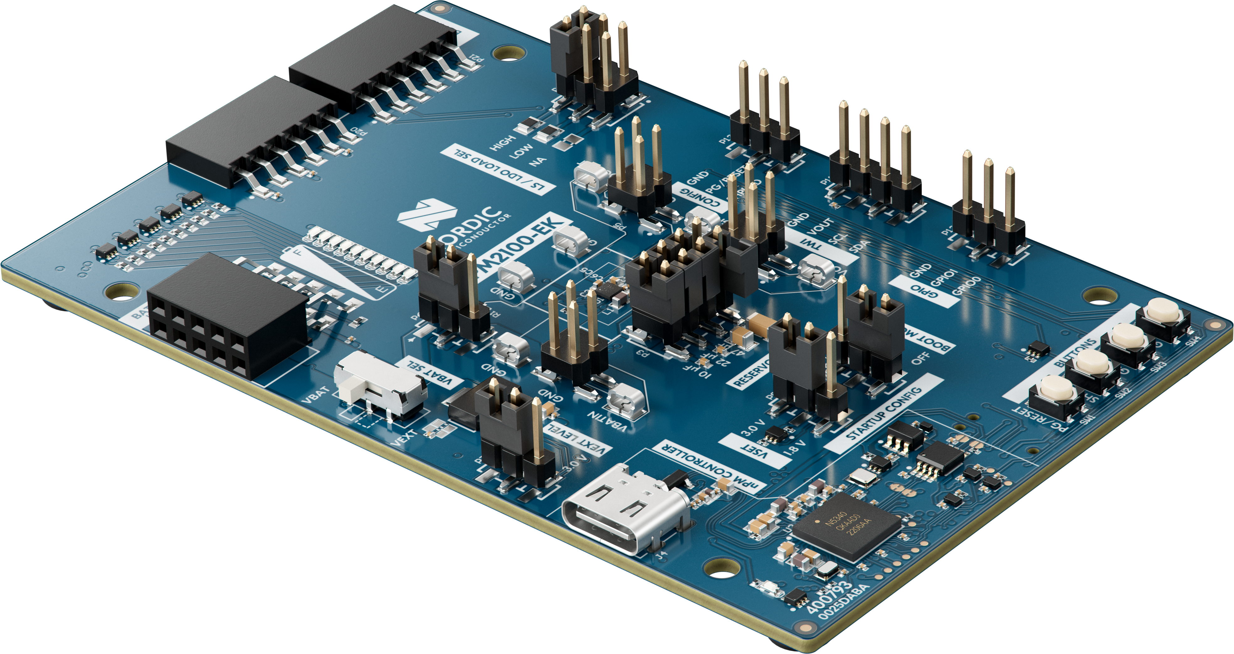 Nordic nPM2100 Evaluation Kit board