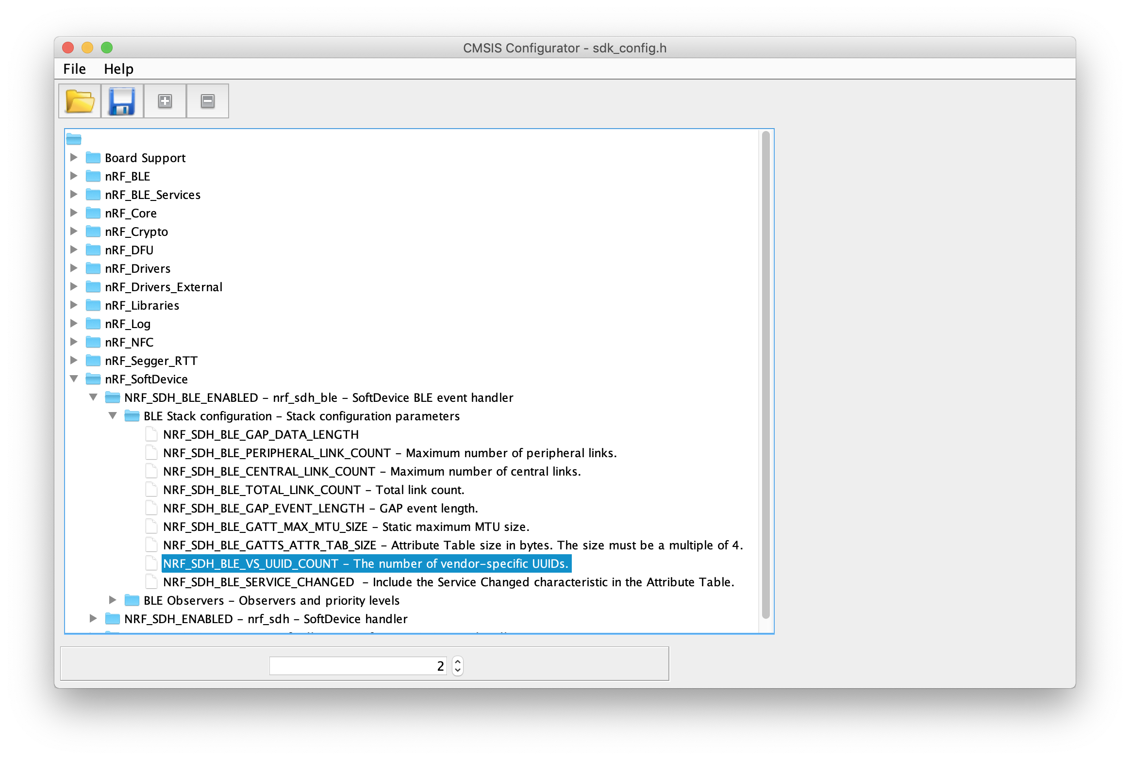 Vendor Specific UUID Count