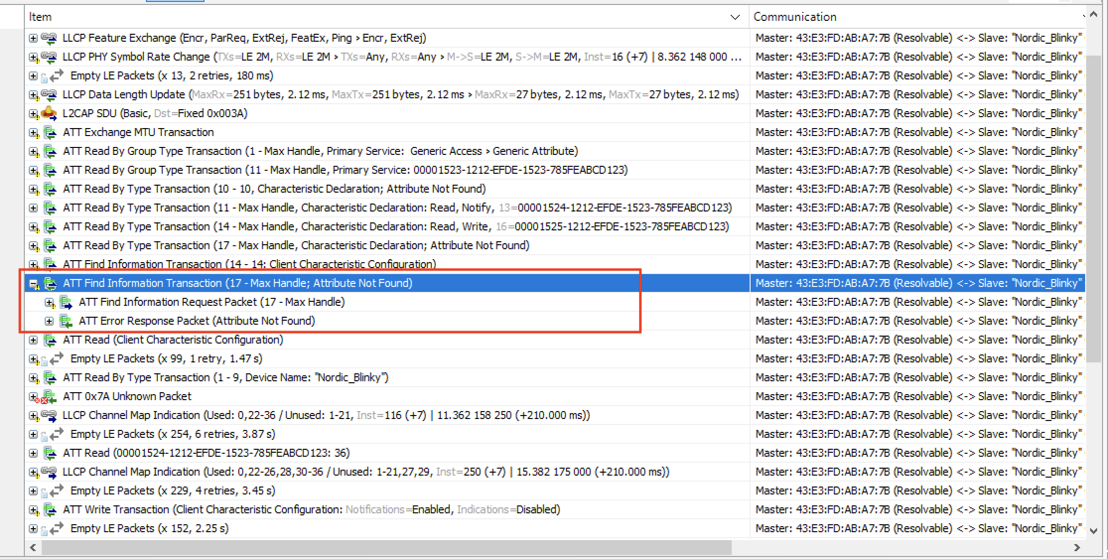 Attribute Not Found response ending discovery process