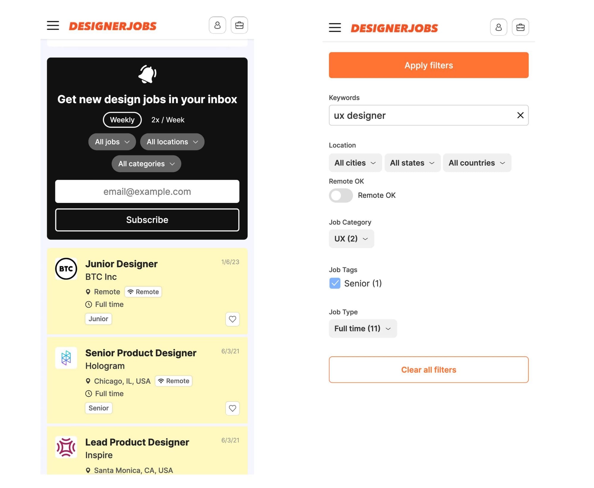 Mobile friendliness in job board software