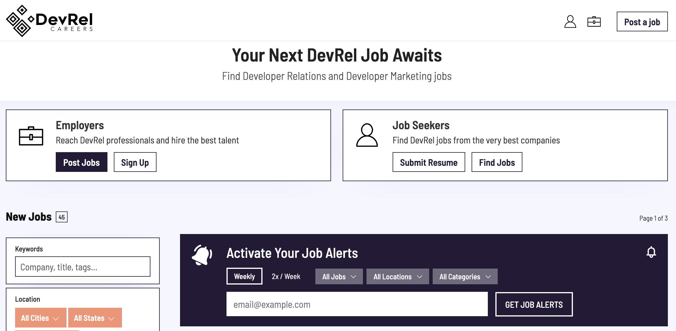 Job Board Success: 5 Important Metrics to Measure dev rel email capture form