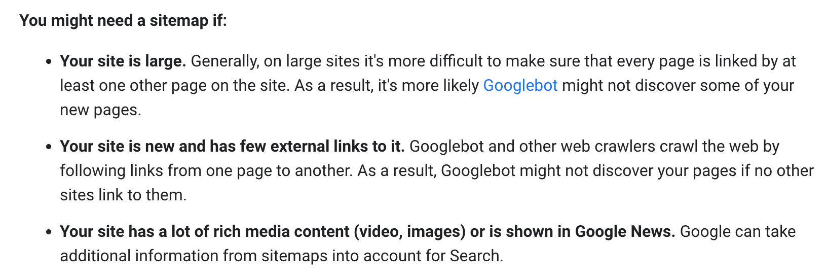 benefits of sitemap for SEO-google ranking factors