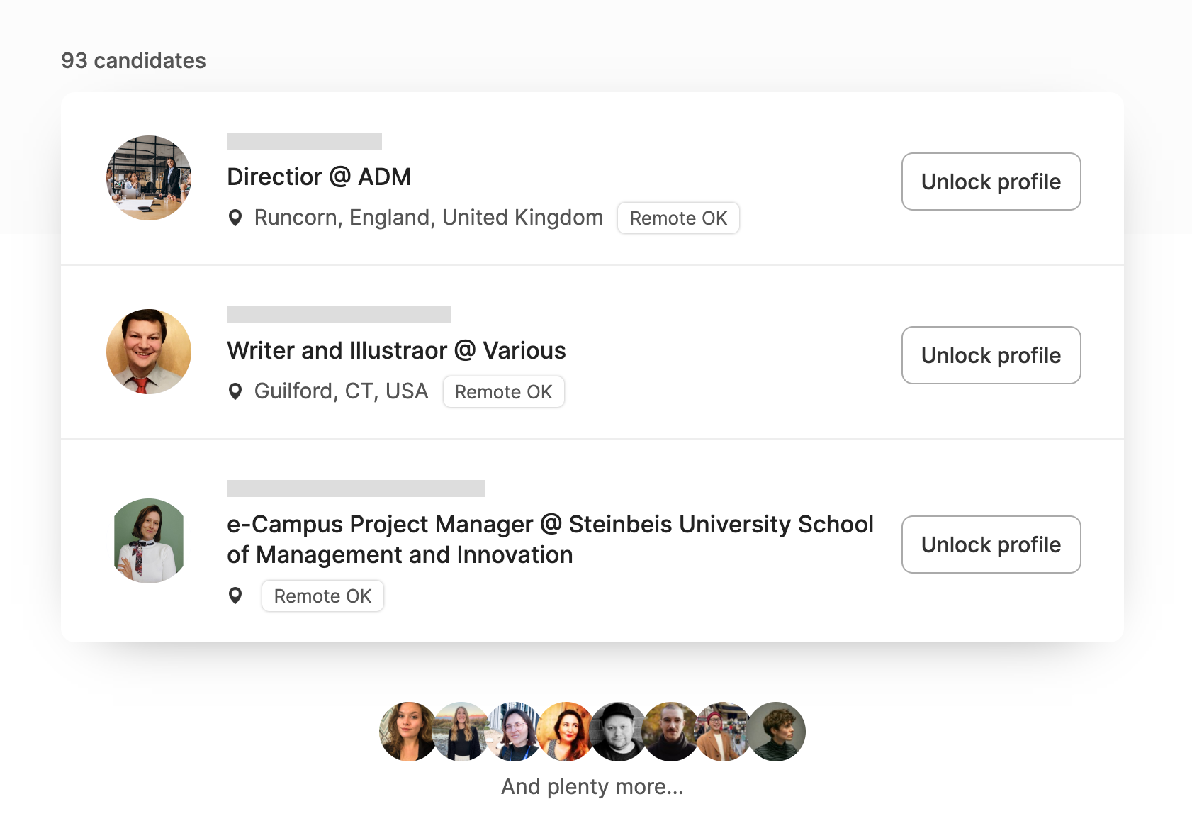 Job Board Business Model: Resume Database to unlock candidates