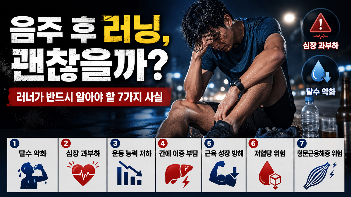 음주 후 러닝, 괜찮을까? 러너가 반드시 알아야 할 7가지 사실
