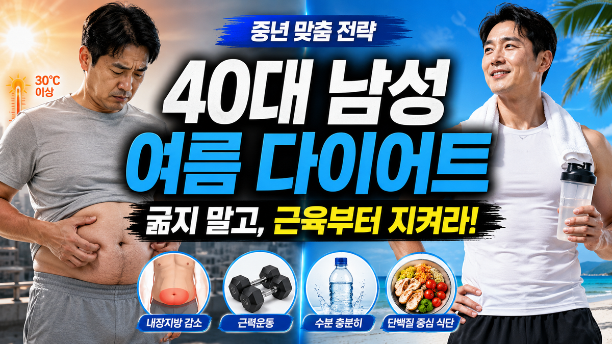 40대 남성 여름 다이어트: 중년의 몸에 맞는 진짜 전략