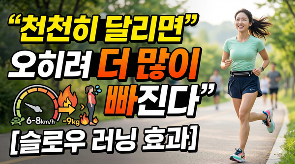 슬로우러닝이란? 천천히 달리면 오히려 더 많이 빠진다