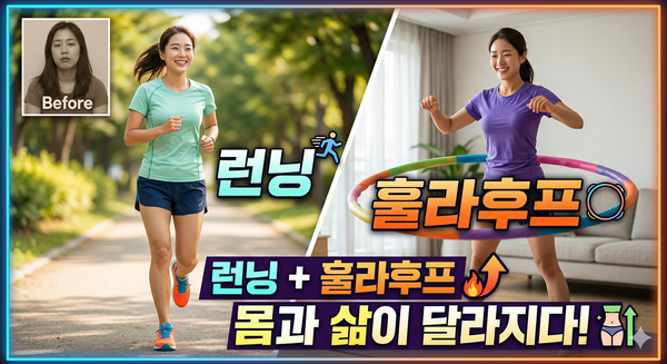 나의 건강 비결: 런닝과 훌라후프를 병행하면서 달라진 몸과 삶