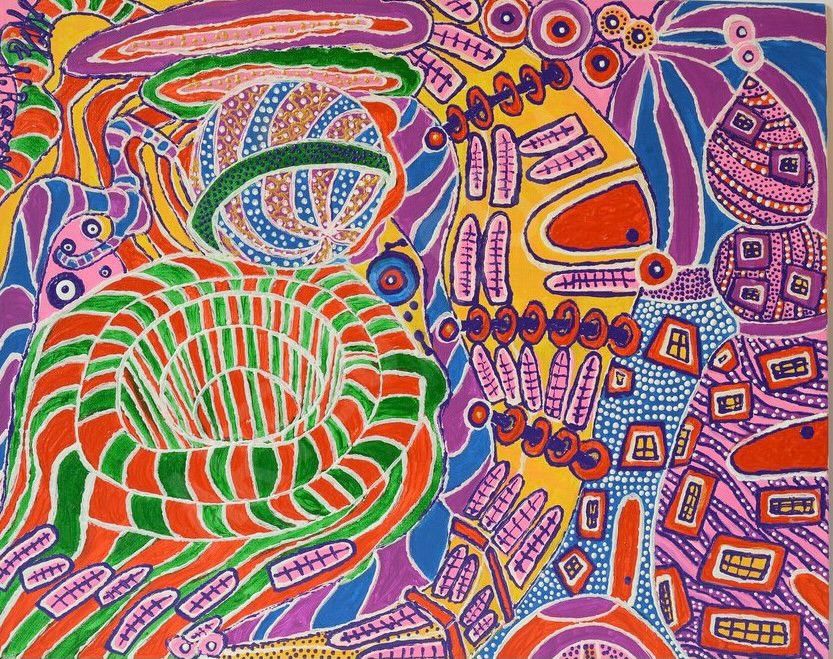 DRAW HIM RED WITH HORNS