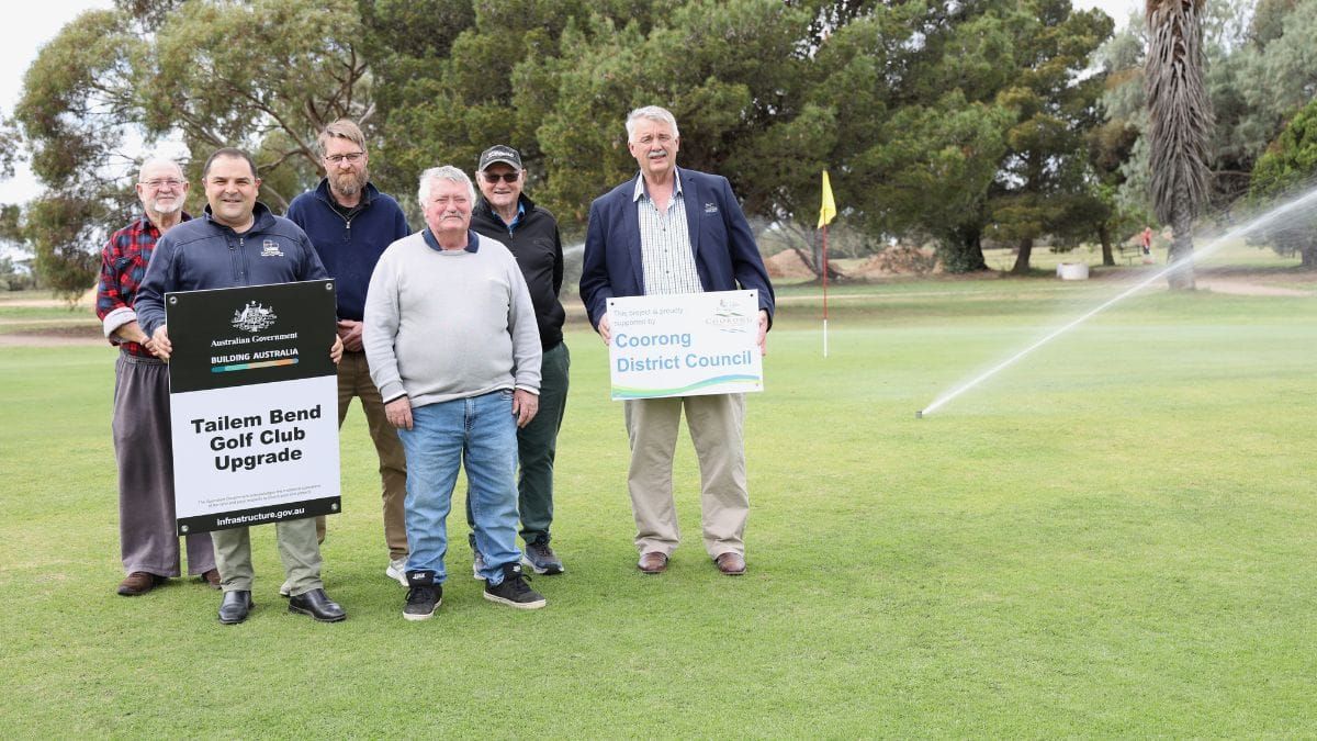 New sprinklers switched on at Tailem Bend Golf Club