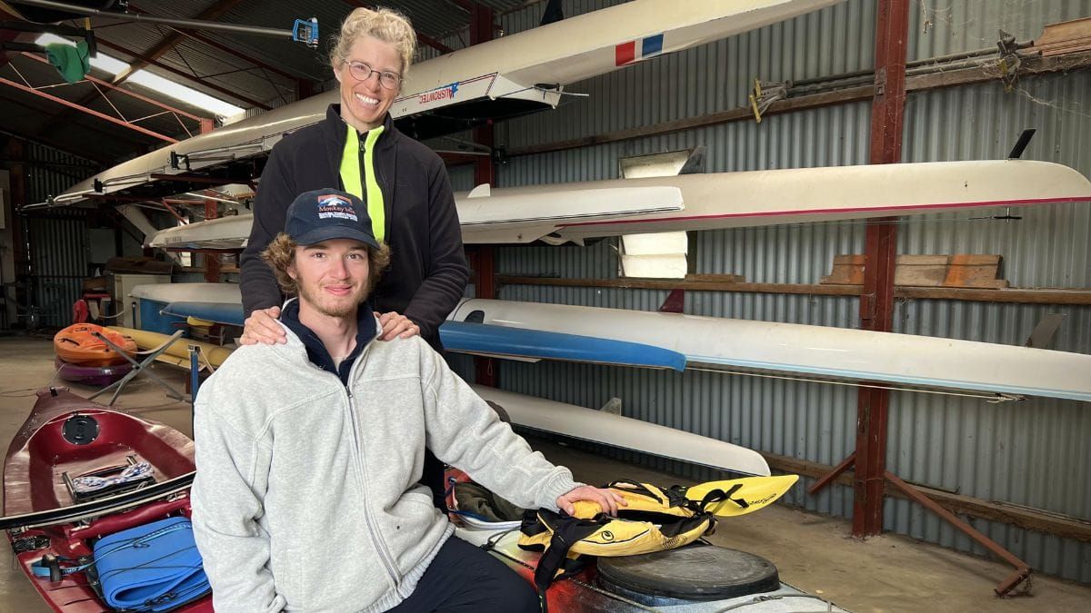 Mum and son row whole length of River Murray in four months