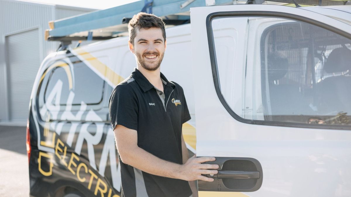 Isaac Peckover is loving life on the dream team at Ahrns Electrical