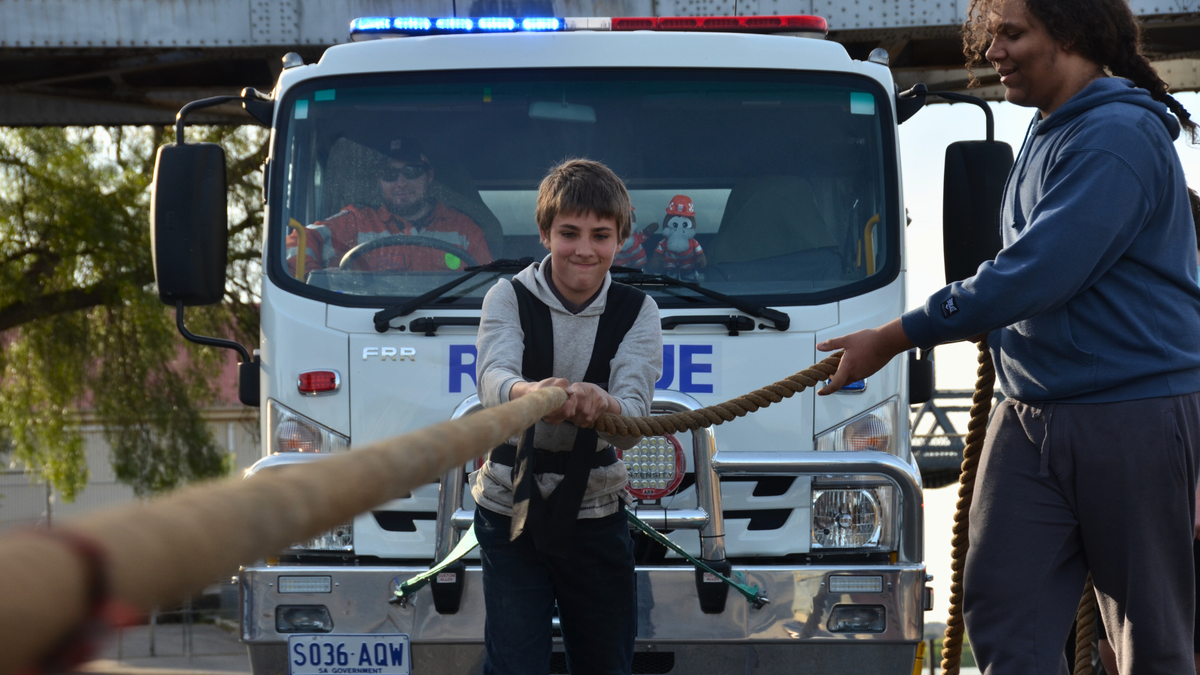 Truck pull proves teenagers are stronger than they think