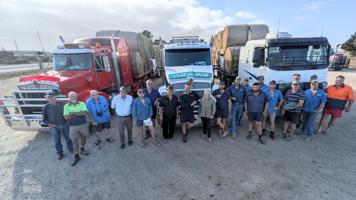 Hay runners send truckloads from Murray Bridge to the Riverland