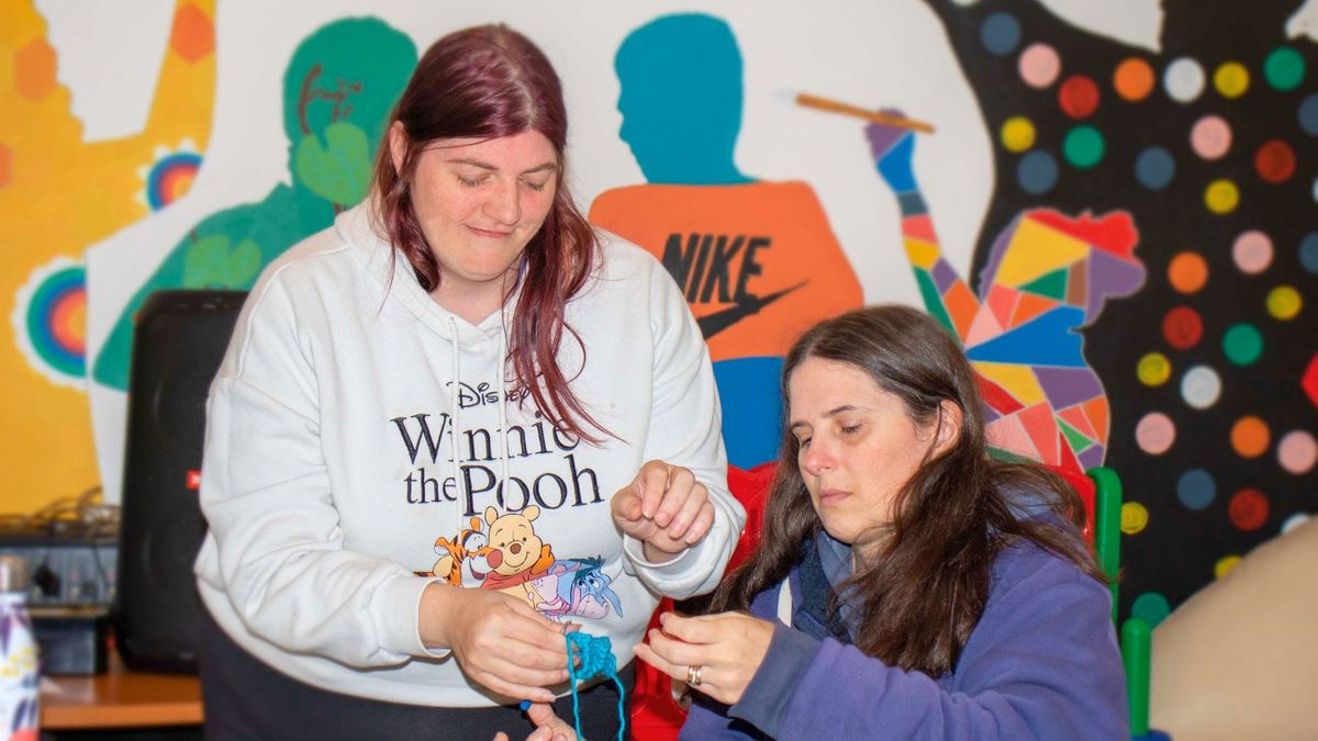 Crochet artist Heather Cate is growing in confidence