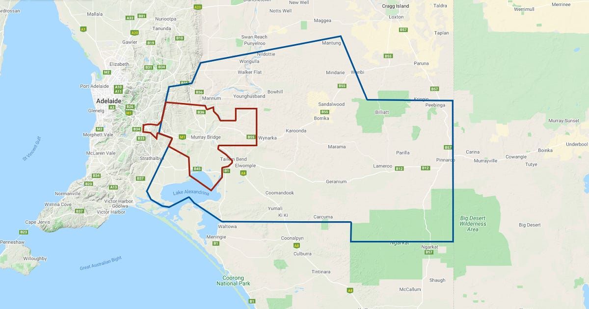 Murray Bridge, Mount Barker lumped together by electoral boundaries commission