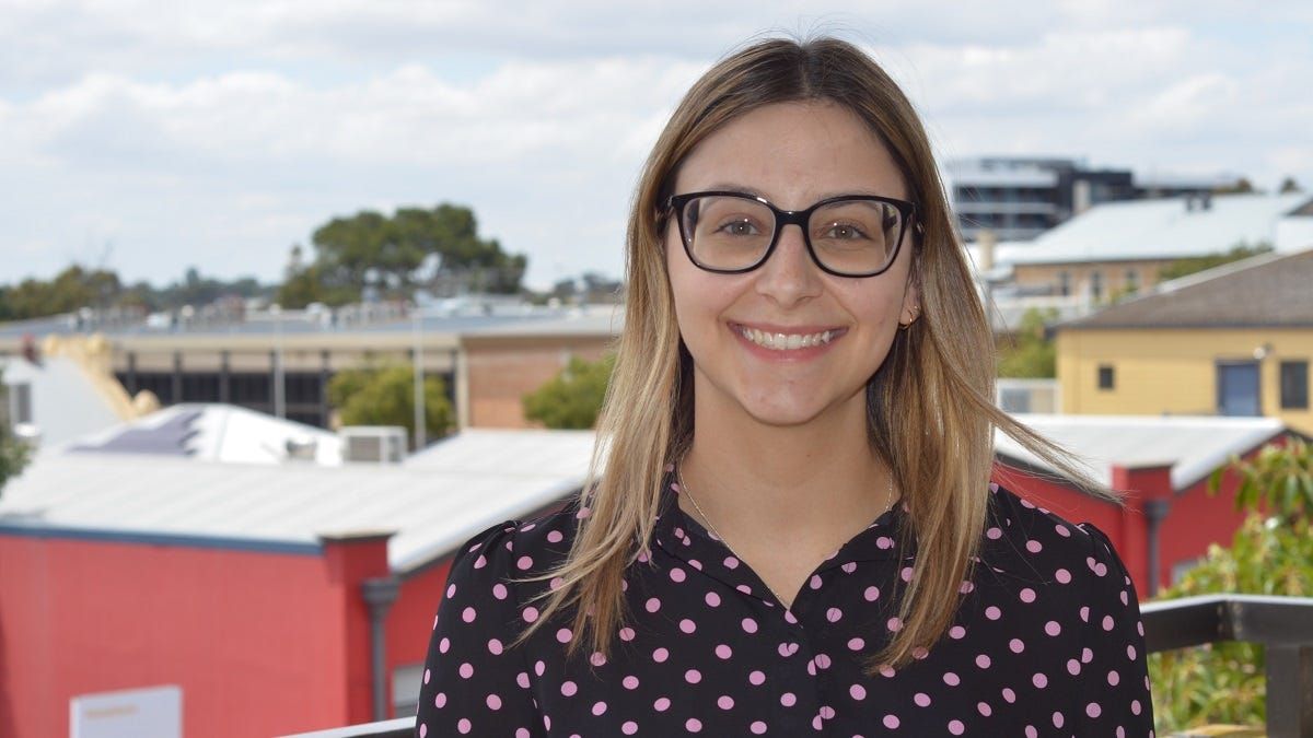 Viki Ntafillis celebrates her last day at Murray Bridge News