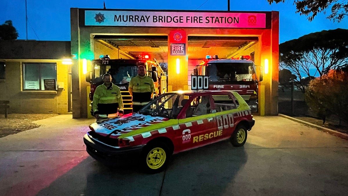 Firefighters sign up for demolition derby world record attempt