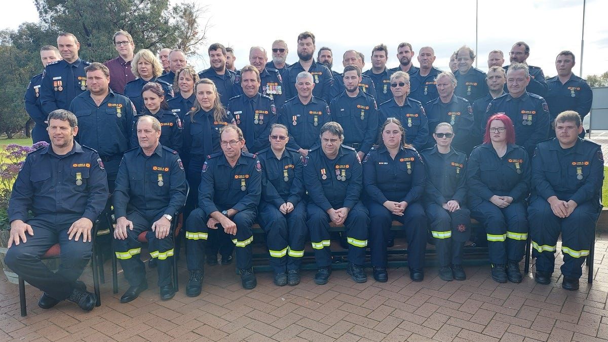 Thirty-four CFS volunteers awarded medals for Black Summer service