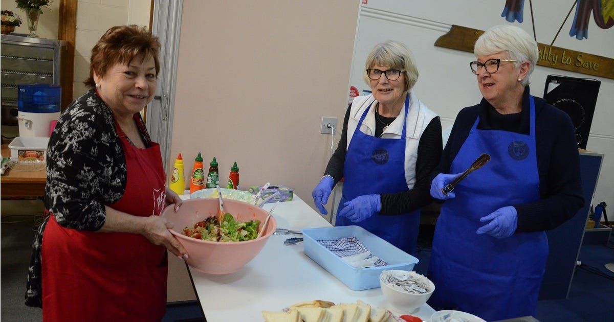 Need a free meal? Salvos and service clubs have got you covered