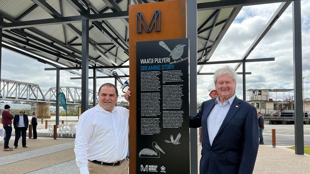 Wharf shelter opens in latest development on Murray Bridge’s riverfront