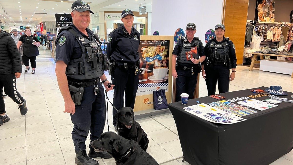 Coffee, cops and canines appear at Murray Bridge Marketplace