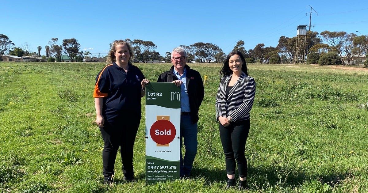 First sale at Newbridge heralds continued population growth