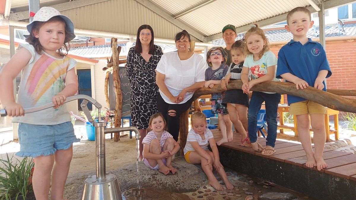 Kids get back to nature in kindy’s new play space