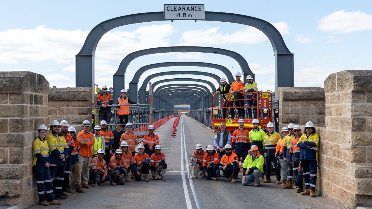 Old Murray Bridge works finished, family fun day planned