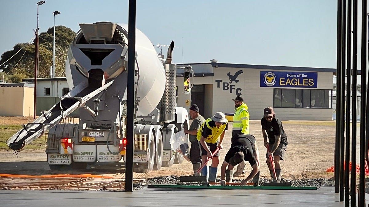 Tailem Bend Cricket Club’s new nets take shape