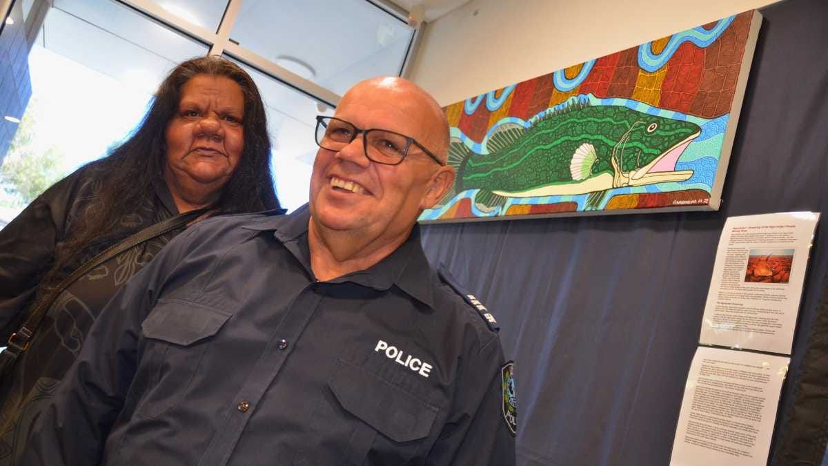Police station painting may help community members feel more welcome